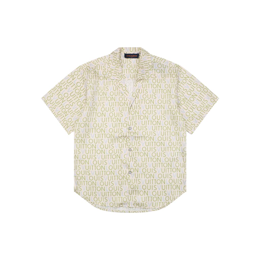 louis-vuitton-allover-green-blue-monogram-letter-short-sleeve-shirt