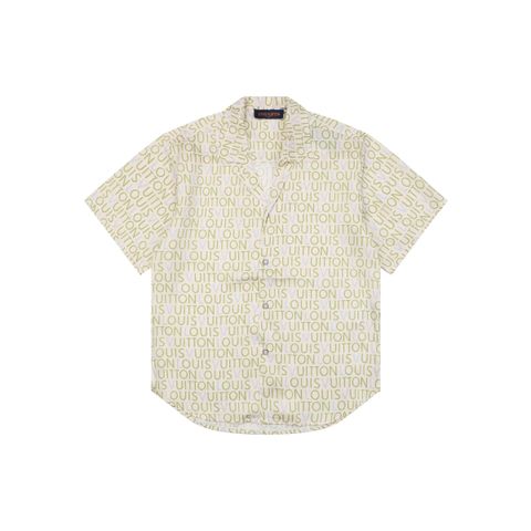 louis-vuitton-allover-green-blue-monogram-letter-short-sleeve-shirt