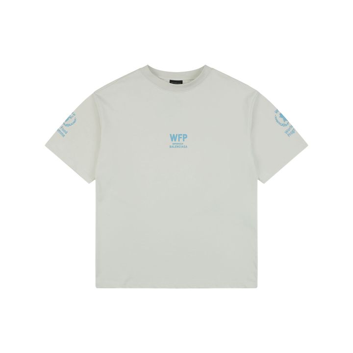 balenciaga-wfp-food-blue-letter-print-t-shirt