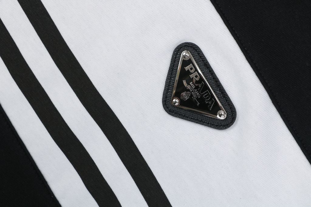 prada-inspired-striped-triangle-logo-shirt