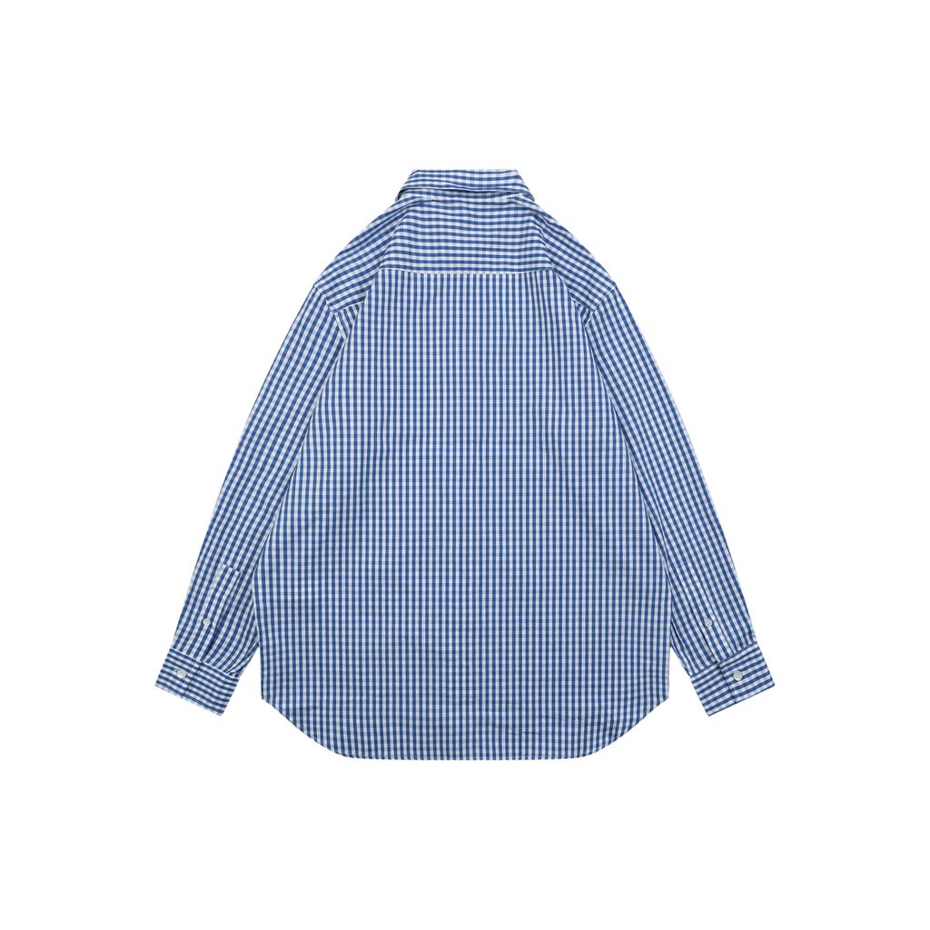 loewe-pocket-anagram-flower-logo-blue-check-shirt