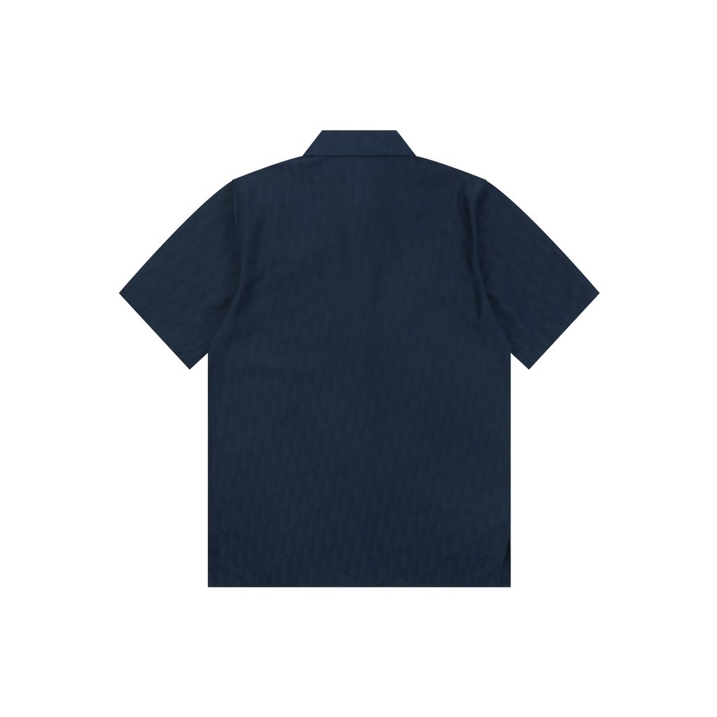 christian-dior-dark-blue-oblique-jacquard-short-sleeve-shirt
