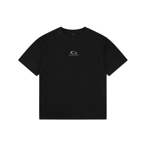 balenciaga-grey-small-circle-letter-embroidered-t-shirt