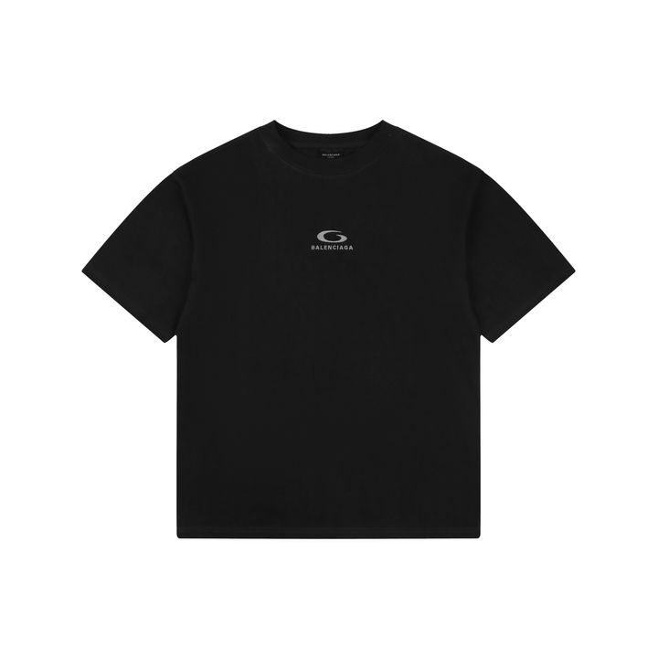 balenciaga-grey-small-circle-letter-embroidered-t-shirt