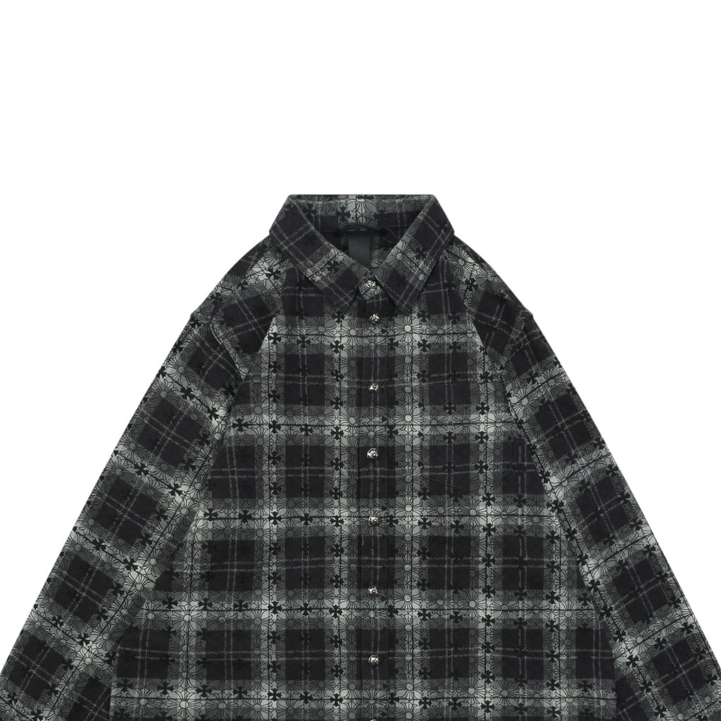 chrome-hearts-cotton-flannel-lambskin-cross-patch-shirt
