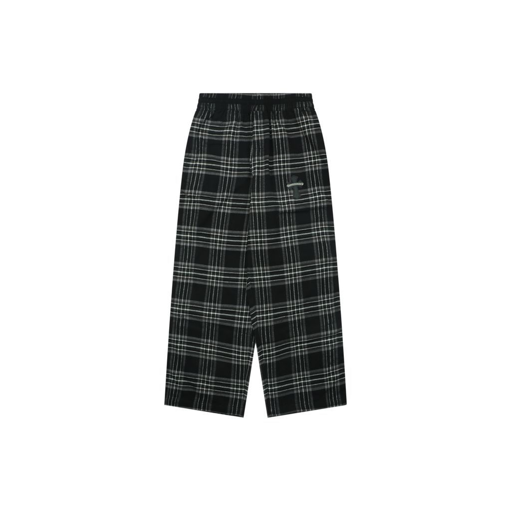 chrome-hearts-allover-check-cross-leather-label-pants