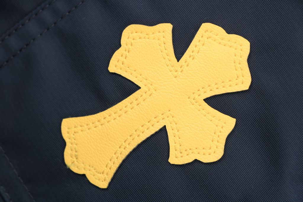 chrome-hearts-inspired-cowhide-panel-cross-embroidery-shorts