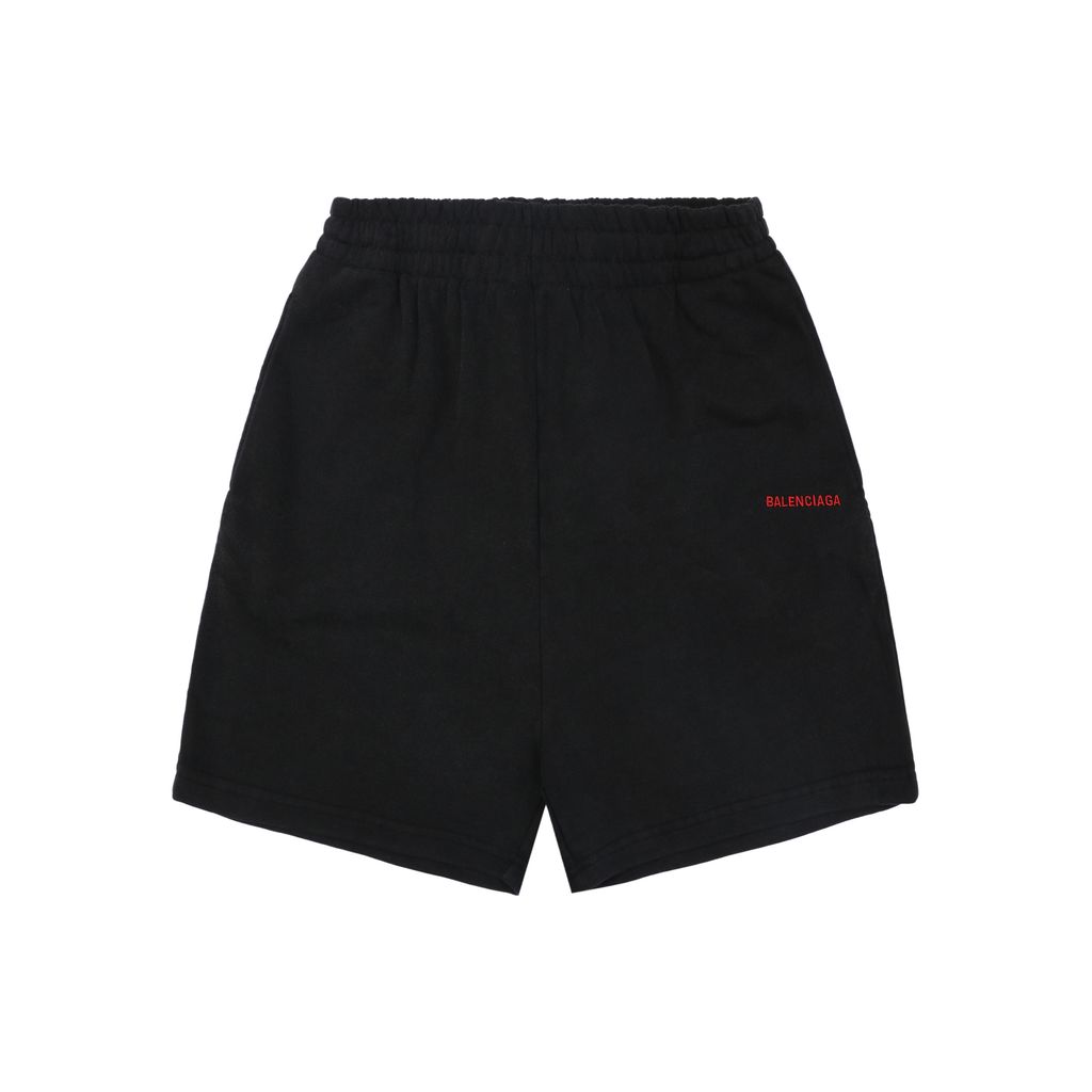 balenciaga-small-paris-letter-embroidered-shorts