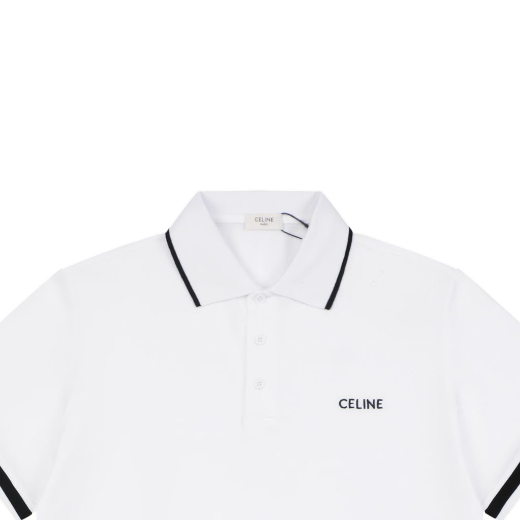 celine-pure-cotton-pique-short-sleeve-polo