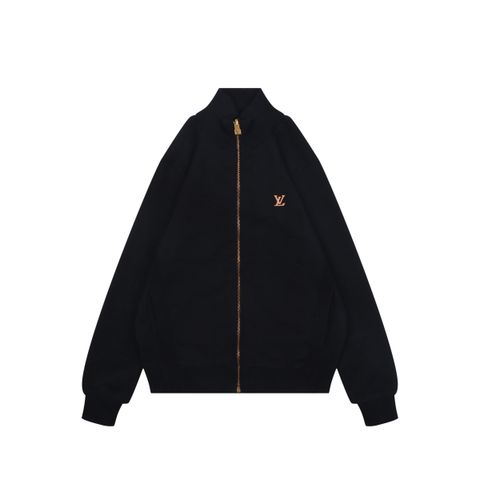 louis-vuitton-monogram-letter-applique-reversible-zip-hoodie