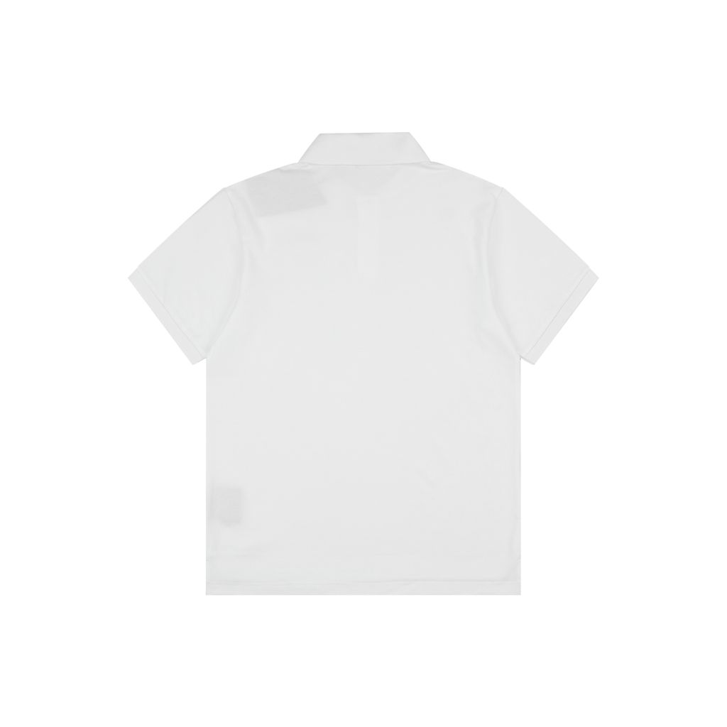 Prada Gold Triangle Logo 210g Cotton Piqué Polo Shirt