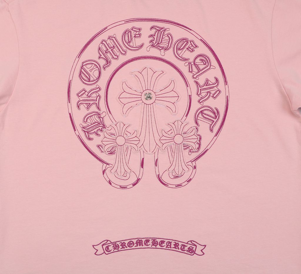 Pink purple Sanskrit cross streetwear T-shirt