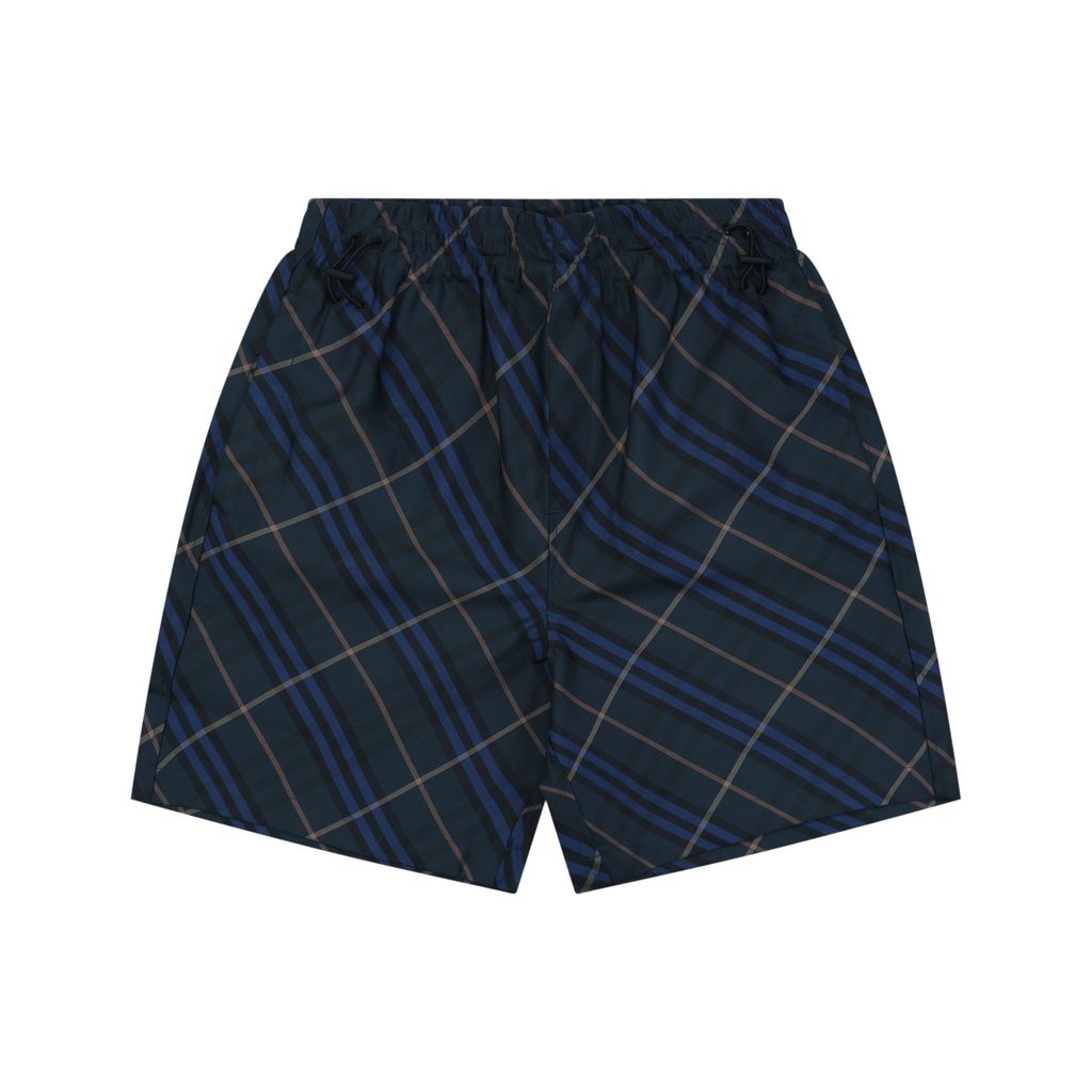 Burberry Blue Stripe Check Nylon Shorts
