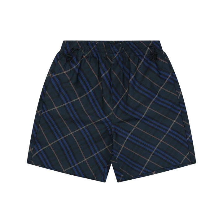 Burberry Blue Stripe Check Nylon Shorts