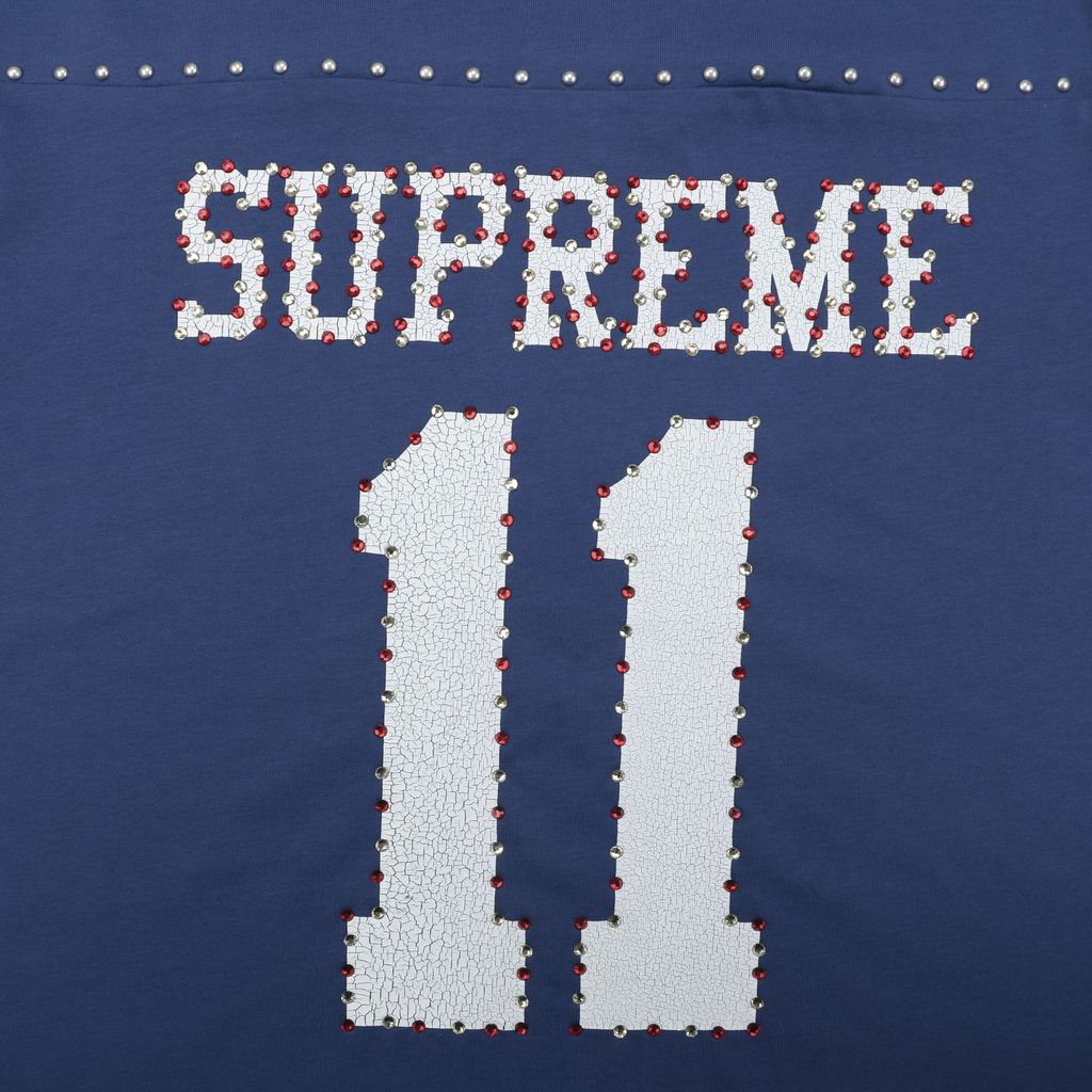 Supreme No. 11 blue graphic tee