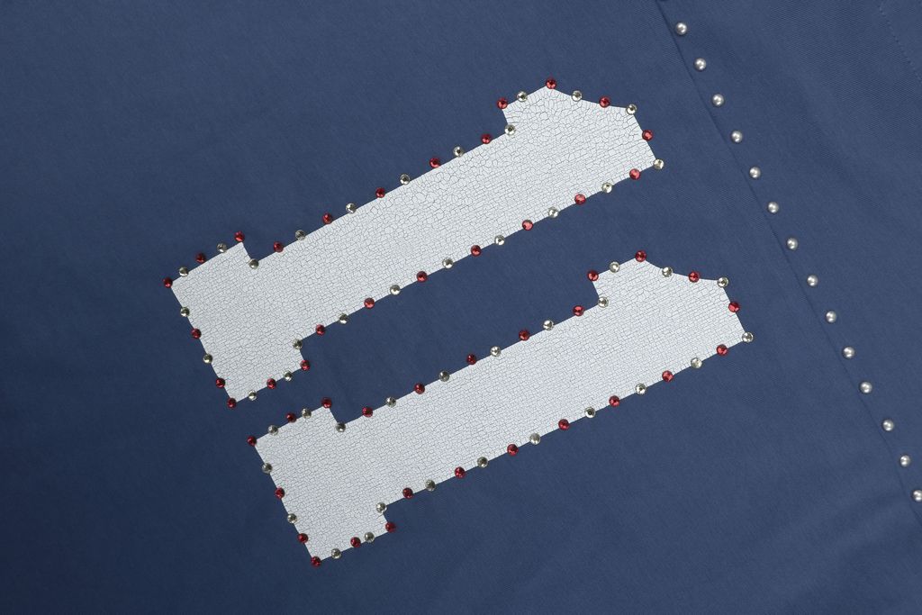 Supreme No. 11 blue graphic tee