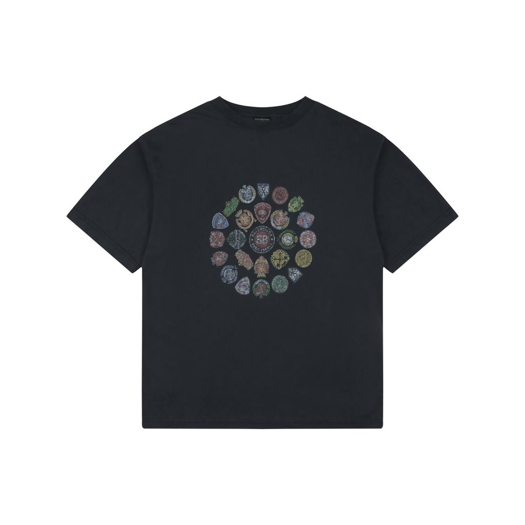 Balenciaga vintage badge print T-shirt