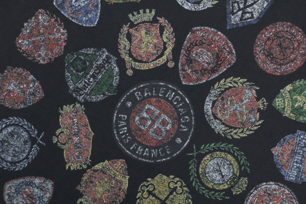 Vintage multi-badge loose fit T-shirt