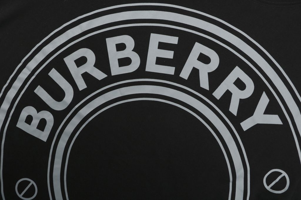 Burberry black loose fit graphic tee