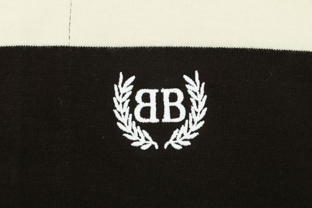 Double-B wheat wreath embroidered polo shirt