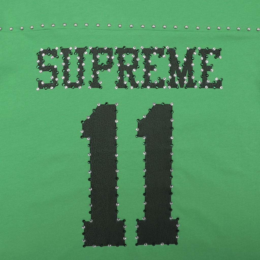 Supreme No. 11 green graphic tee