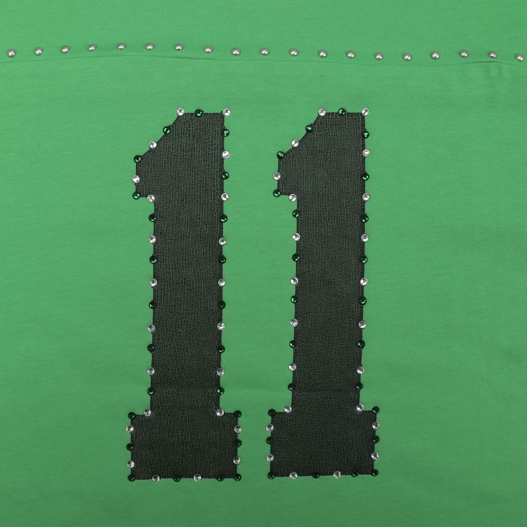 Supreme No. 11 green graphic tee