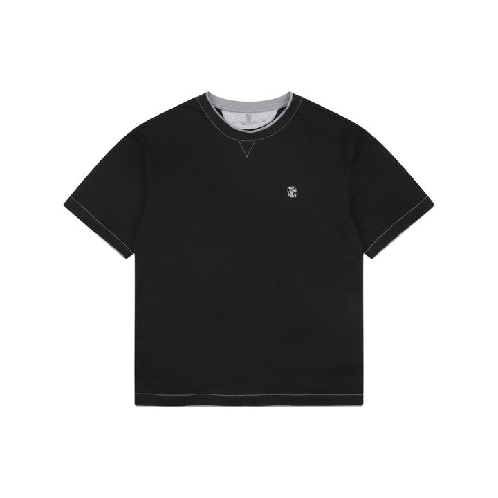 Brunello Cucinelli Contrast Trim V-Neck T-Shirt