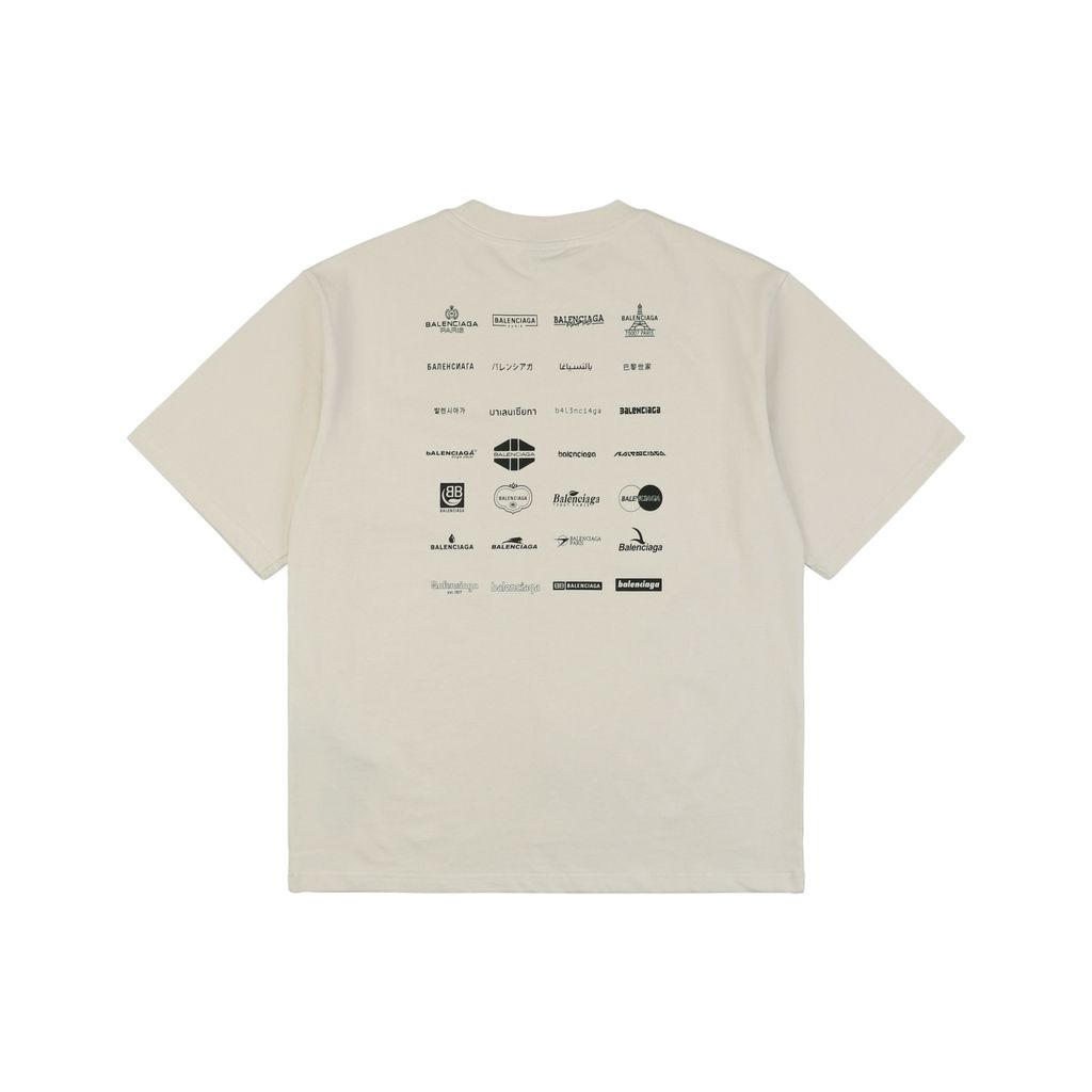 Balenciaga Paris multi-logo print T-shirt
