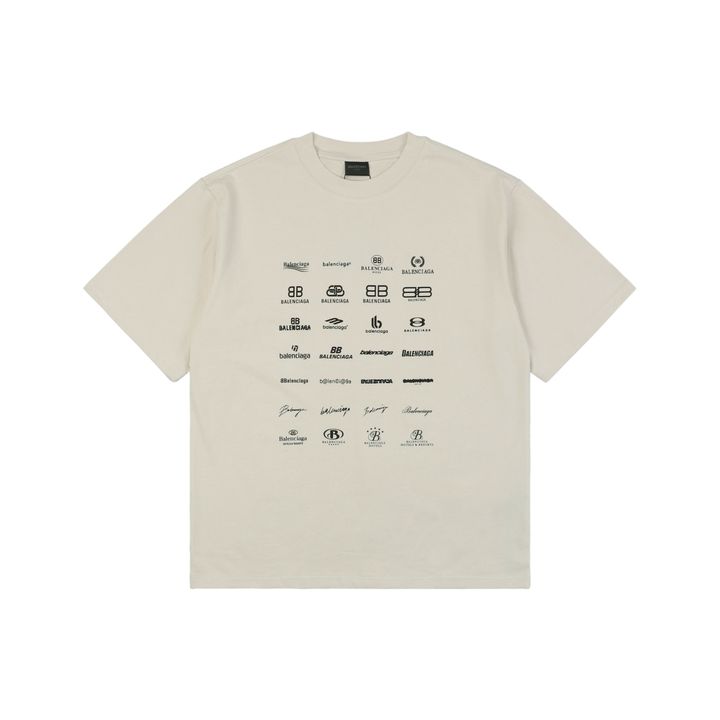 Balenciaga Paris multi-logo print T-shirt