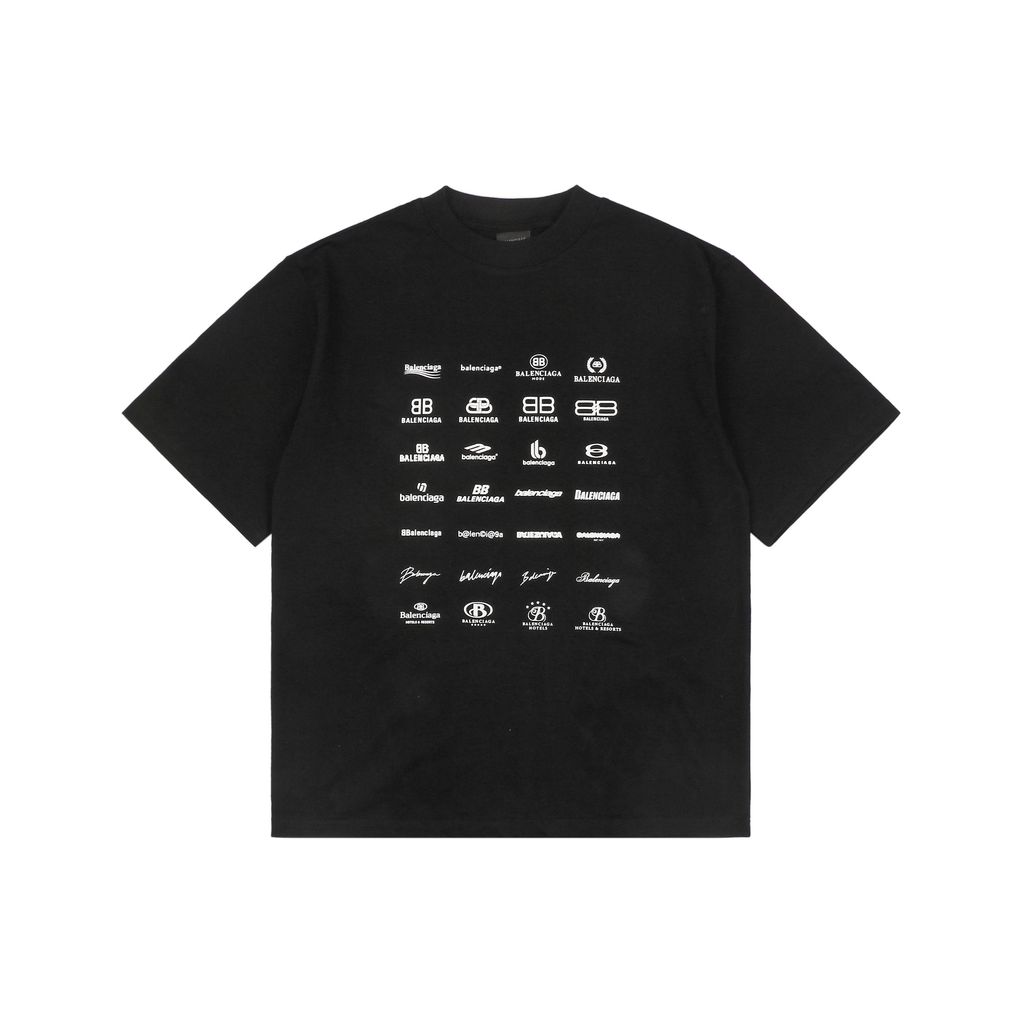 Balenciaga Paris multi-logo print T-shirt