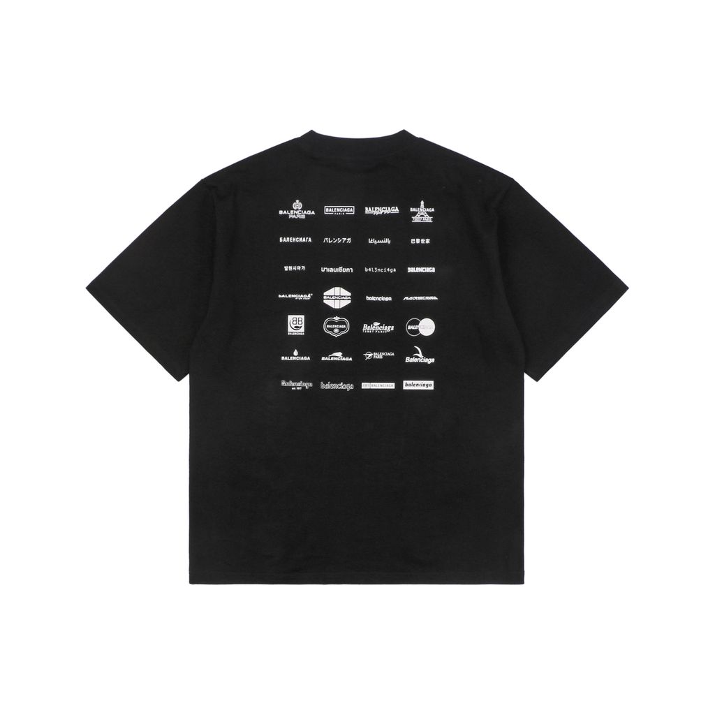 Balenciaga Paris multi-logo print T-shirt