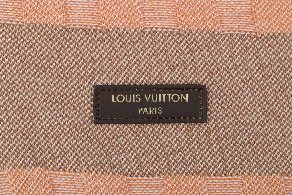 Checkerboard cotton short sleeve polo shirt