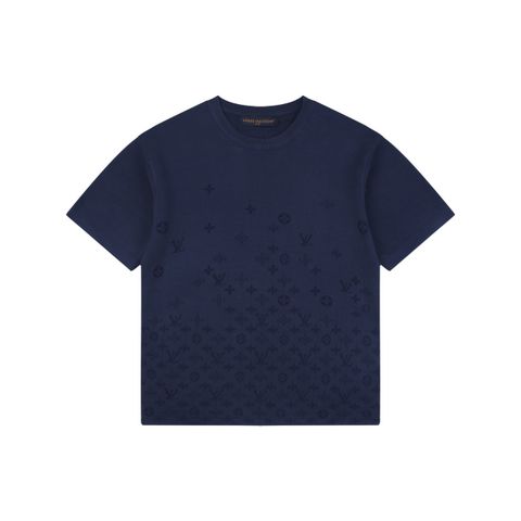 Louis Vuitton Navy Tonal Monogram Jacquard T-Shirt
