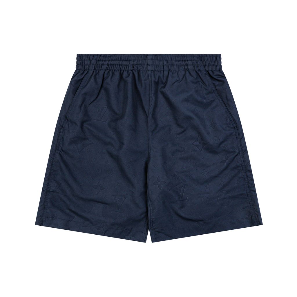 Louis Vuitton Tonal Triple-Flower Monogram Embossed Shorts