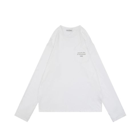 Acne Studios Pocket Logo Washed Long Sleeve T-Shirt