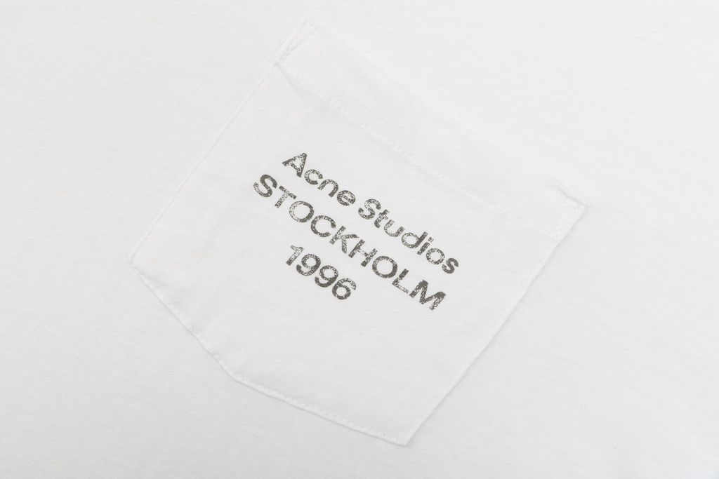 Washed slub cotton linen pocket tee