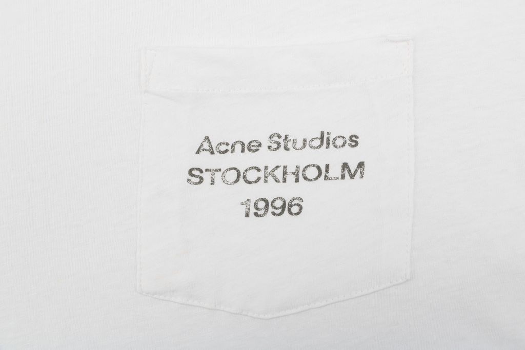 Washed slub cotton linen pocket tee