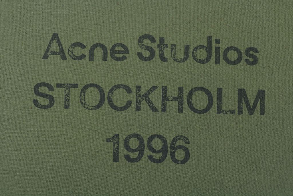 Acne Studios mottled letter long sleeve T-shirt