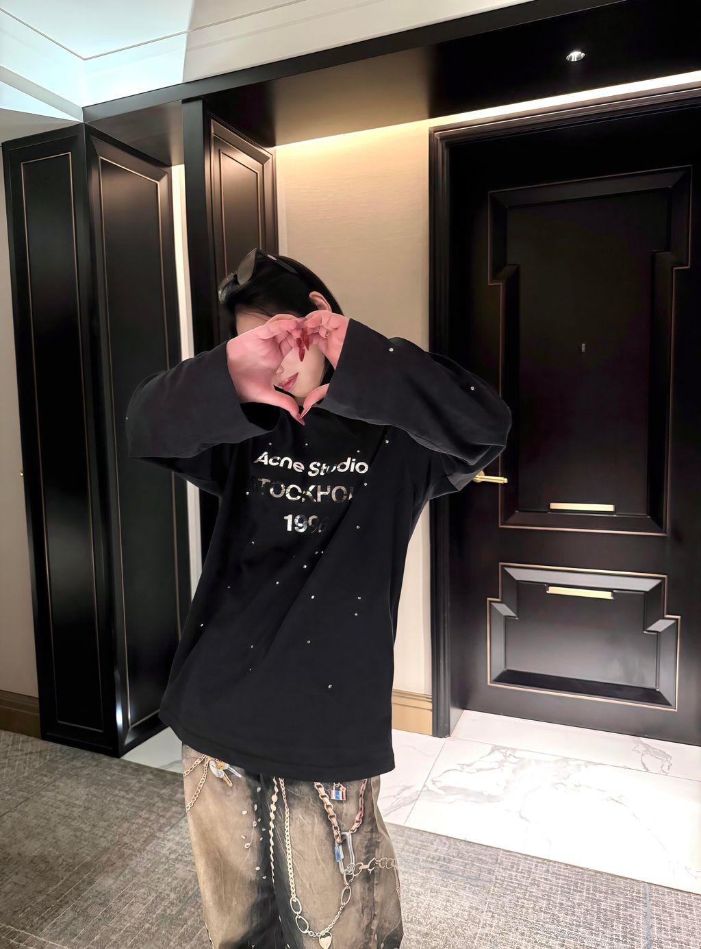 Acne Studios embellished loose long sleeve