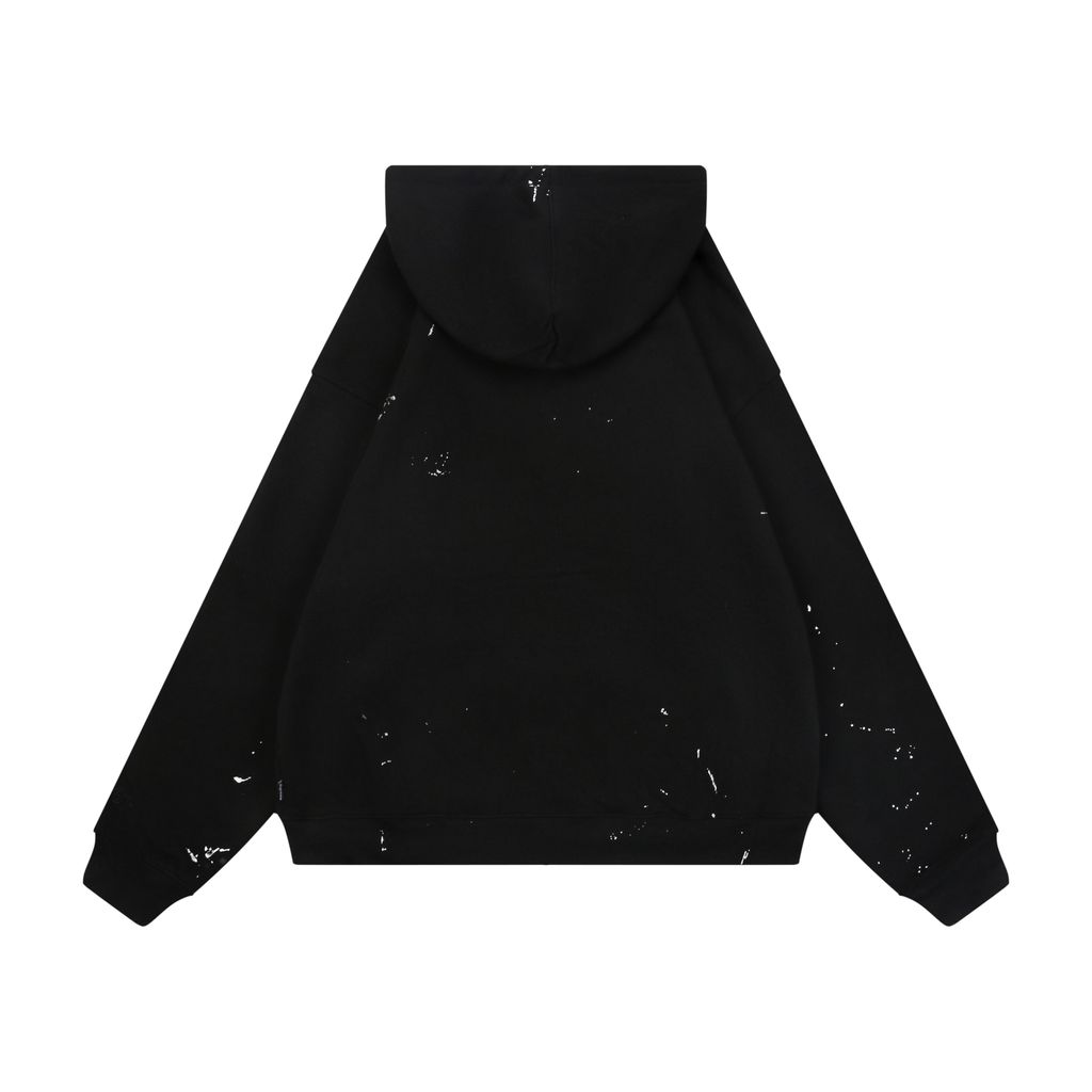 Supreme MM6 paint-splatter zip hoodie