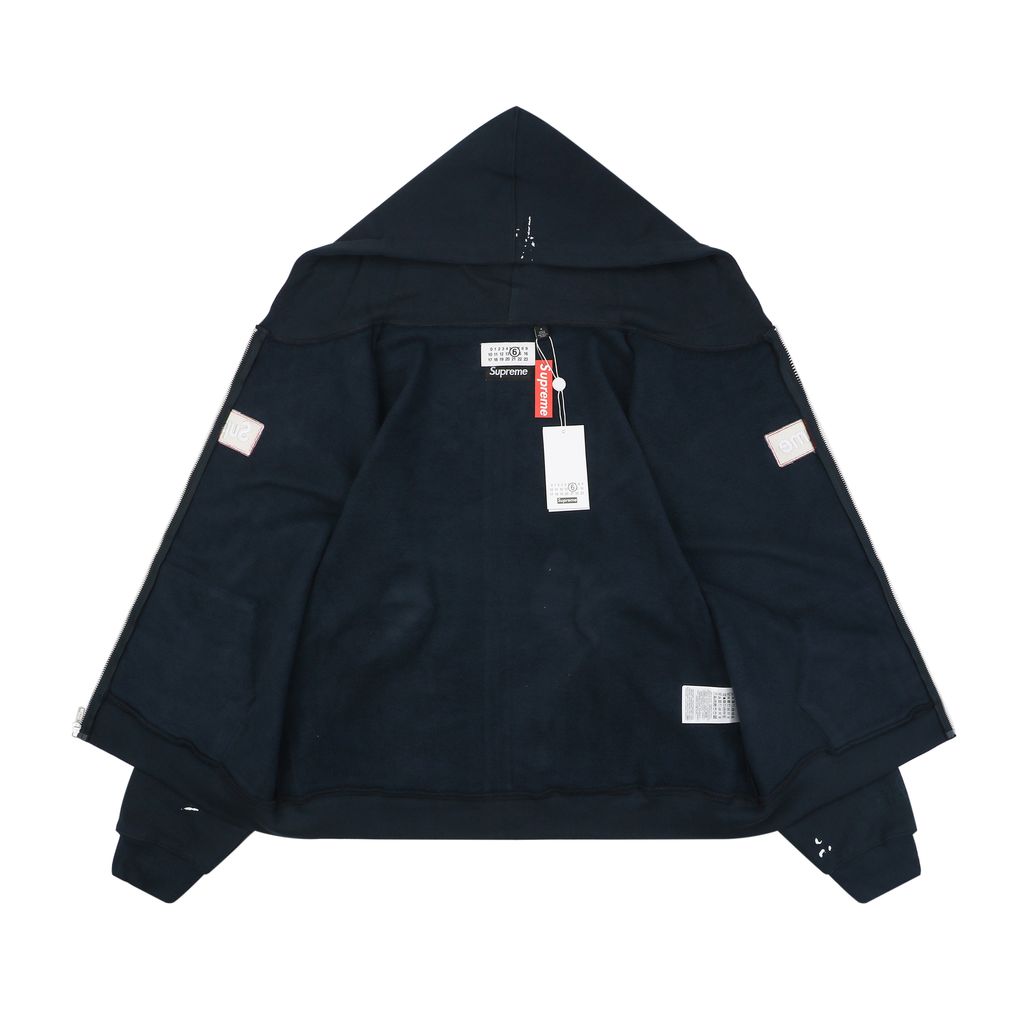 Navy 480g Box Logo hooded jacket