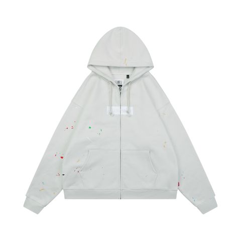 Supreme MM6 grey white splatter hoodie
