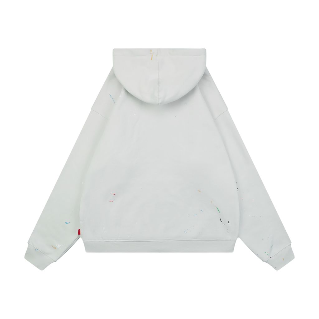 Supreme MM6 grey white splatter hoodie