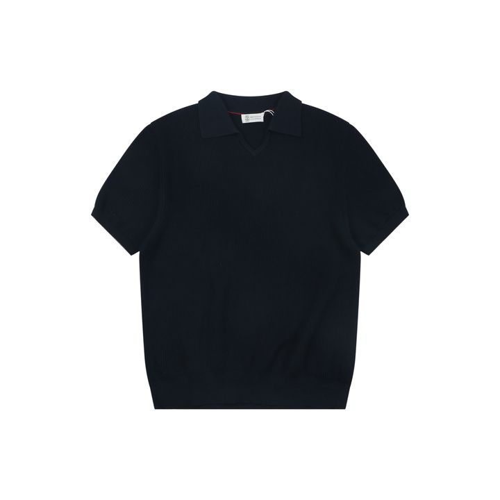 Brunello Cucinelli seagull collar polo