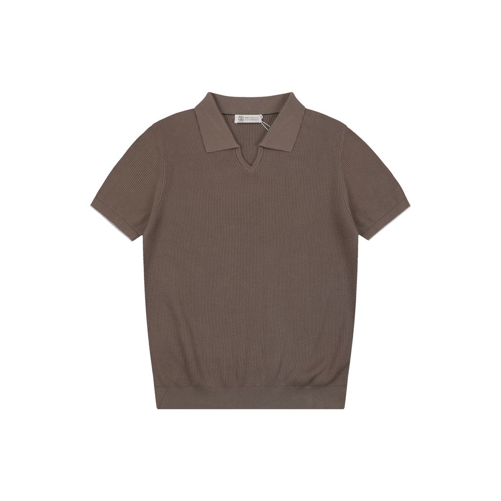 Brunello Cucinelli seagull collar polo
