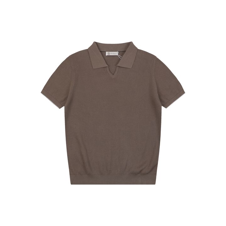 Brunello Cucinelli seagull collar polo