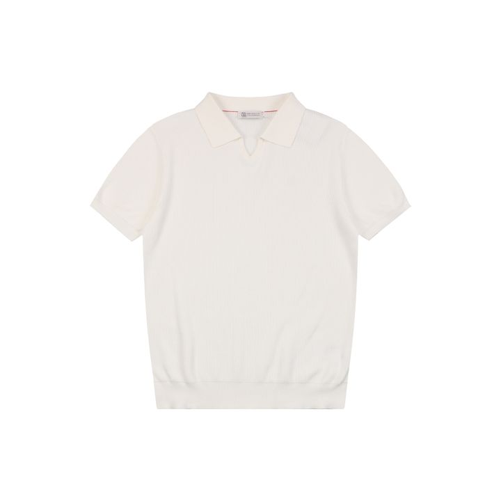 Brunello Cucinelli seagull collar polo