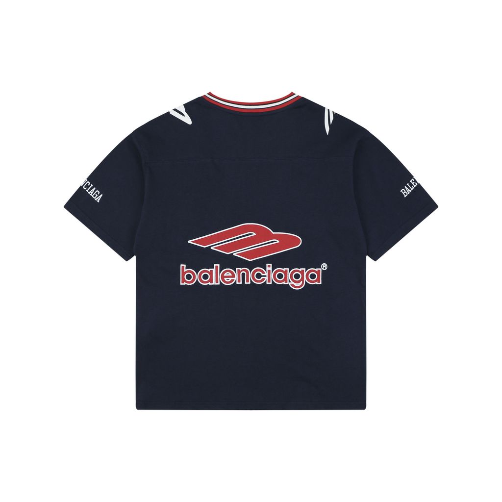 Balenciaga Manchester United Crest Embroidered Cotton T-Shirt