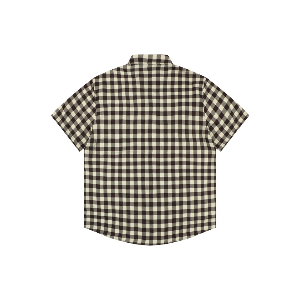 Louis Vuitton apricot brown checkerboard shirt