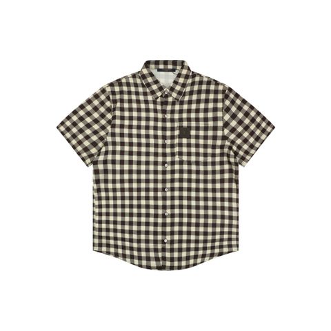 Louis Vuitton apricot brown checkerboard shirt